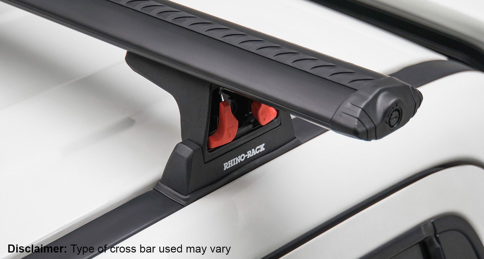 Heavy Duty Rlt600 Ditch Mount Black 1 Bar Roof Rack