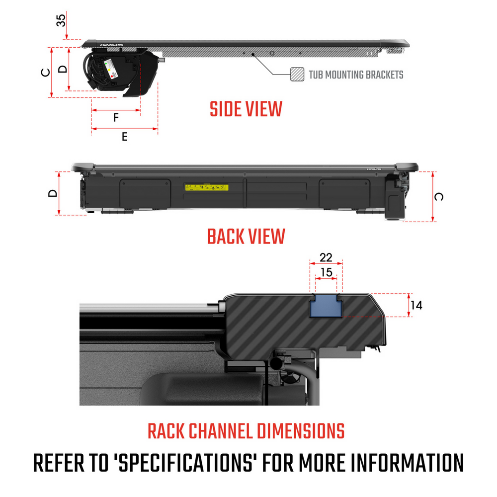 EGR RollTrac Electric and Sports Bar Bundle - Mazda BT-50 2020-