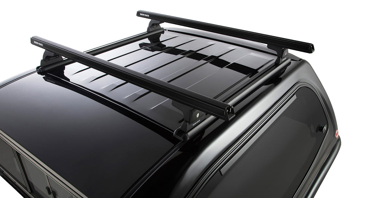 Heavy Duty Rlt600 Trackmount Black 2 Bar Roof Rack