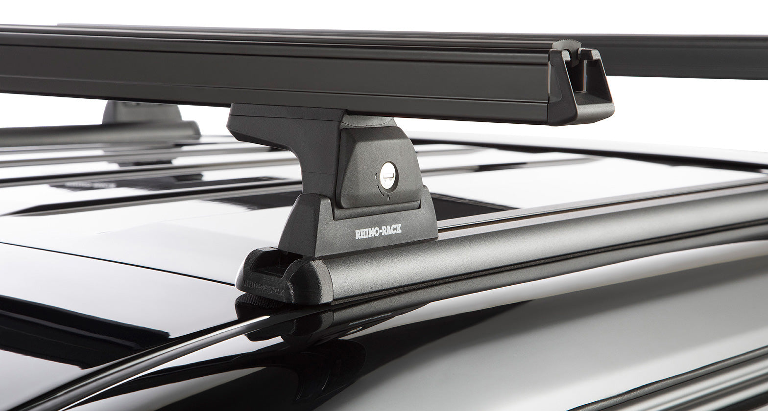 Heavy Duty Rlt600 Trackmount Black 2 Bar Roof Rack