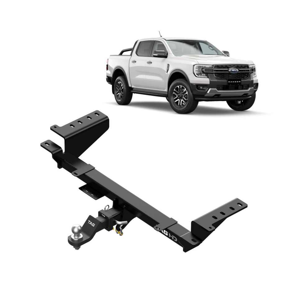 TAG Heavy Duty Towbar & Direct Fit Wiring for Next-Gen Ford Ranger (01/2025 - On) - Styleside Utes