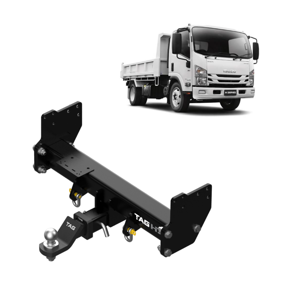 TAG Heavy Duty Towbar & Universal Wiring for Isuzu NLR SWB Tipper Truck (05/2015 - On)