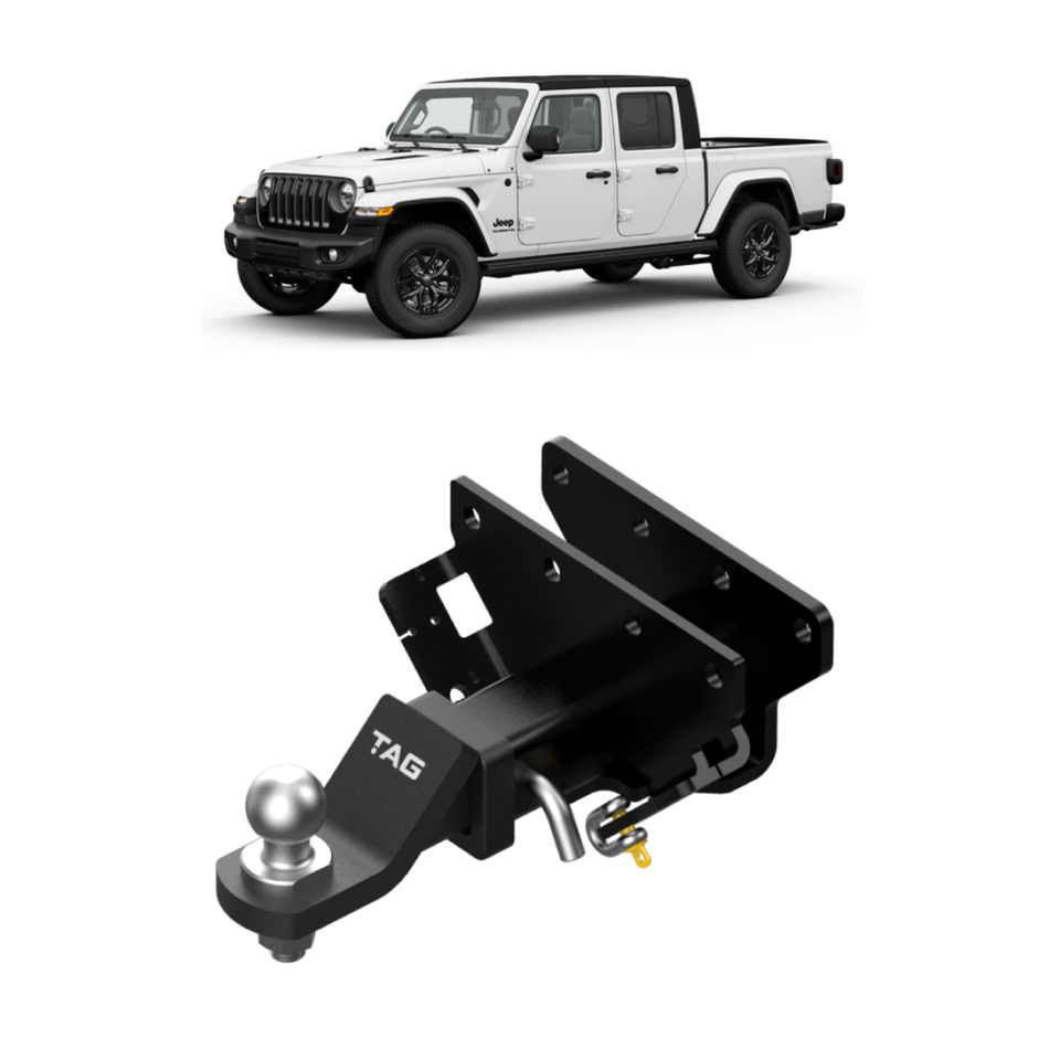 TAG Heavy Duty Towbar & Universal Wiring Harness for Jeep Gladiator Ute (01/2020 - on)
