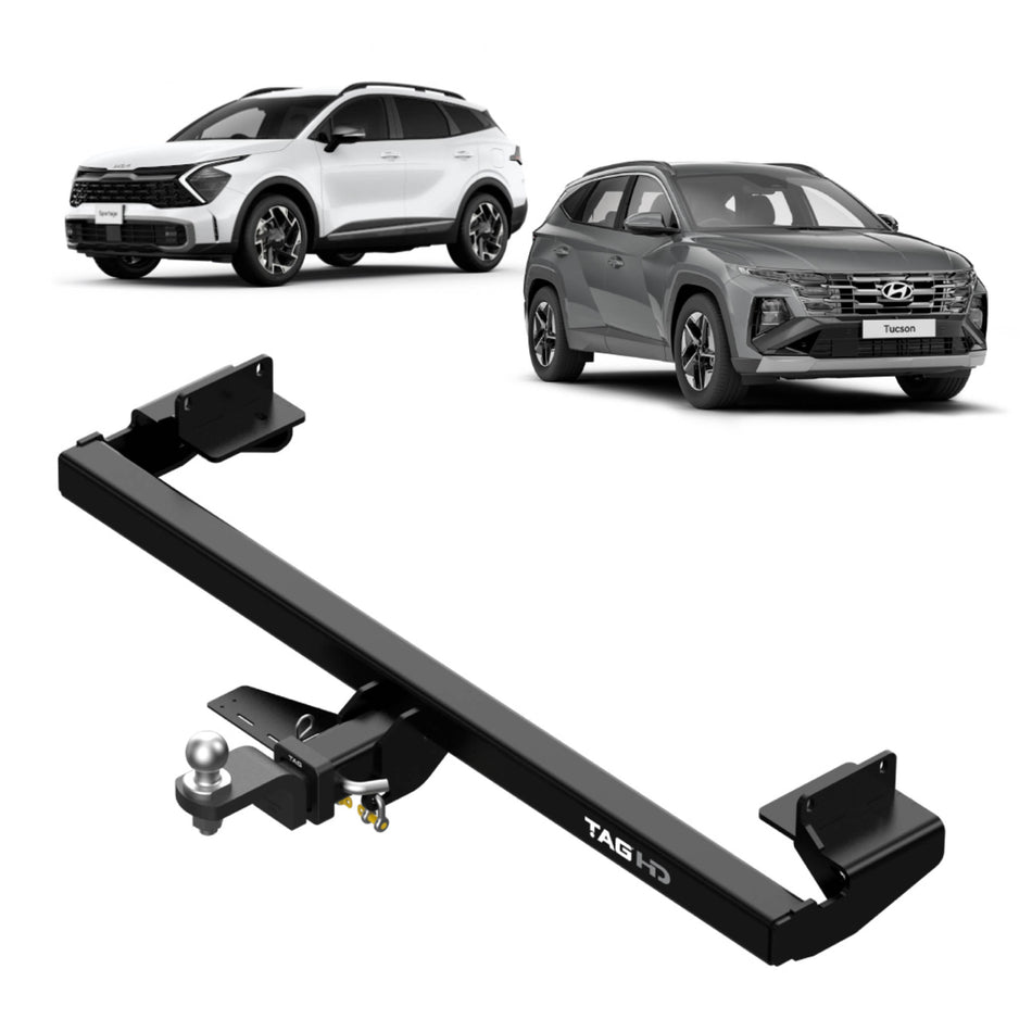 TAG Heavy Duty Towbar & Direct Fit Wiring for Hyundai Tuscon NX4 Pre Facelfit (02/2021 - 03/2024)