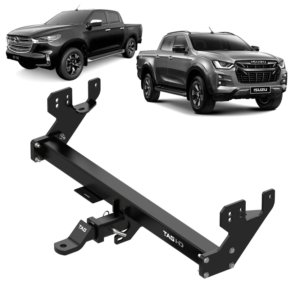 TAG Heavy Duty Towbar & Direct Fit Wiring Kit for Mazda BT-50 & Isuzu D-MAX (07/2020 - on)