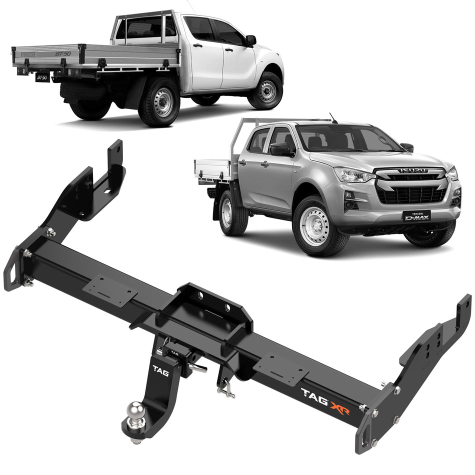 TAG Extreme Recovery Towbar & Direct Fit Wiring for Mazda BT-50 & Isuzu D-MAX (07/2020 - on) - Cab Chassis Without Step