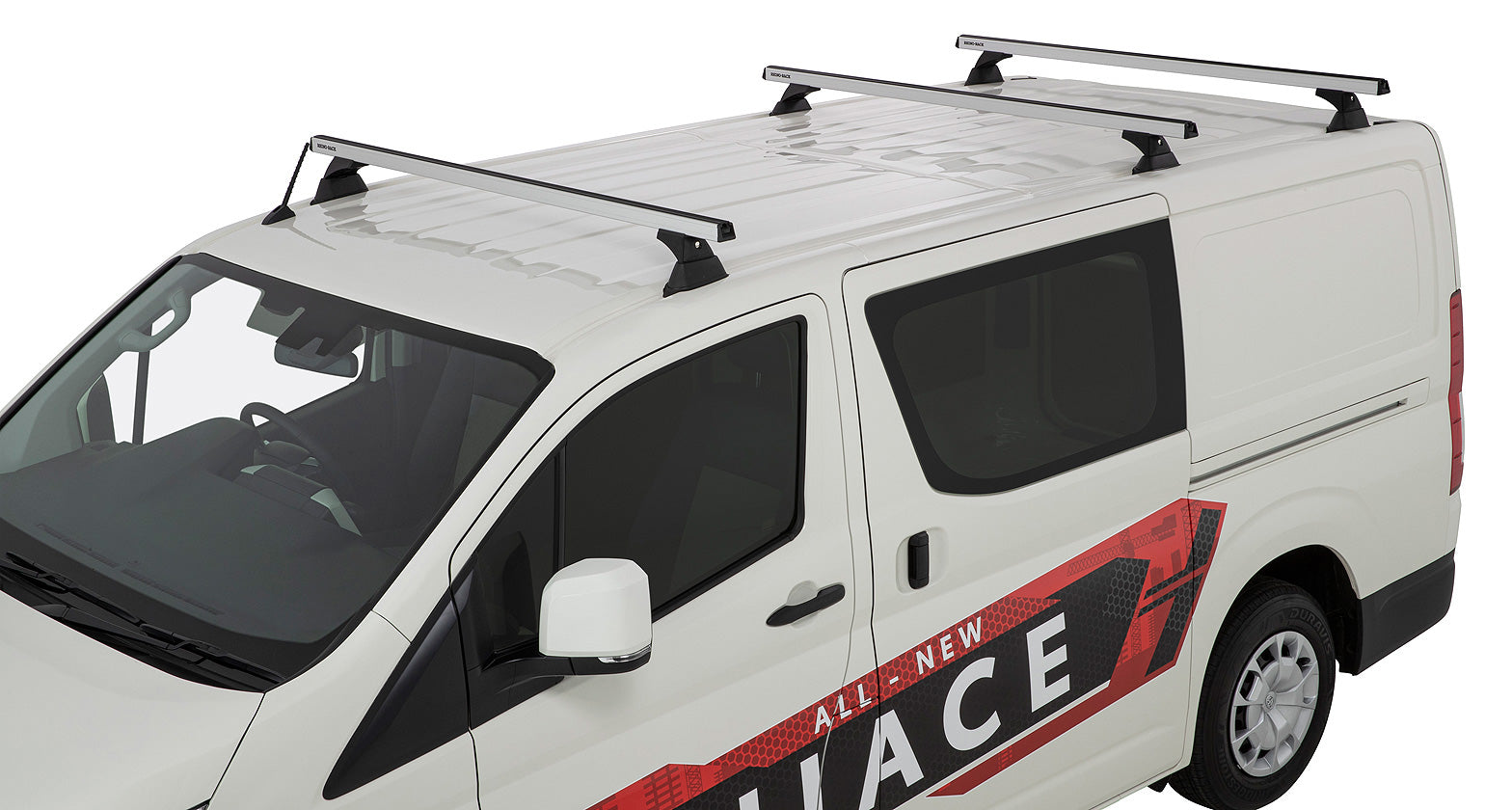 Heavy Duty Rch Silver 3 Bar Roof Rack