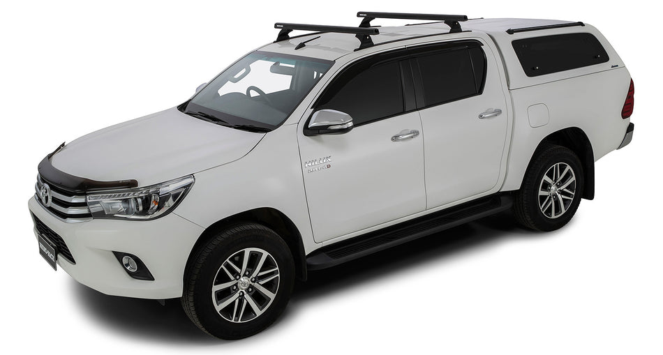 Heavy Duty RCH Trackmount Black 2 Bar Roof Rack