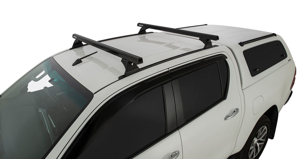 Heavy Duty RCH Trackmount Black 2 Bar Roof Rack