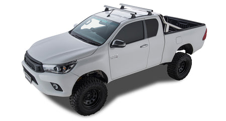 Heavy Duty Rlt600 Trackmount Silver 2 Bar Roof Rack