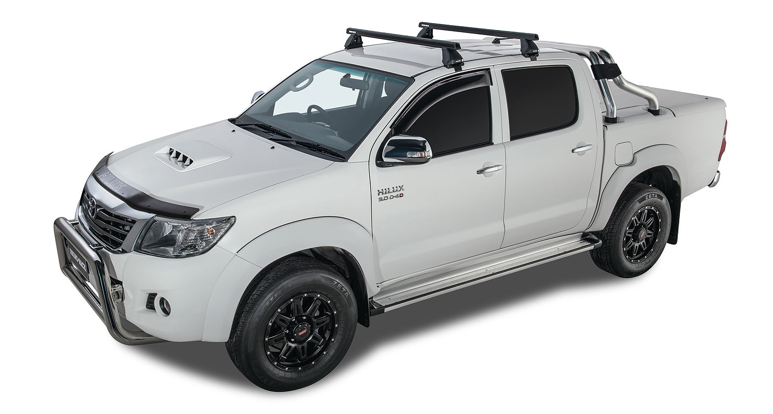 Heavy Duty 2500 Black 2 Bar Roof Rack