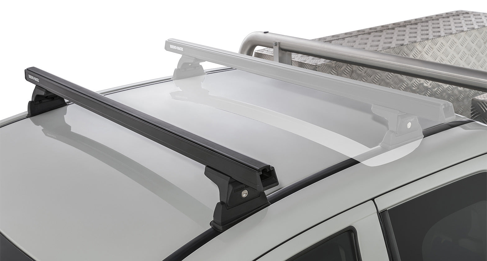 Heavy Duty Rlt600 Ditch Mount Black 1 Bar Roof Rack (Front)