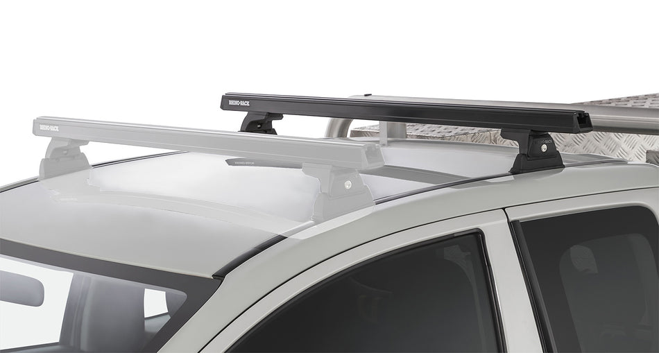 Heavy Duty RLT600 Ditch Mount Black 1 Bar Roof Rack (Rear)