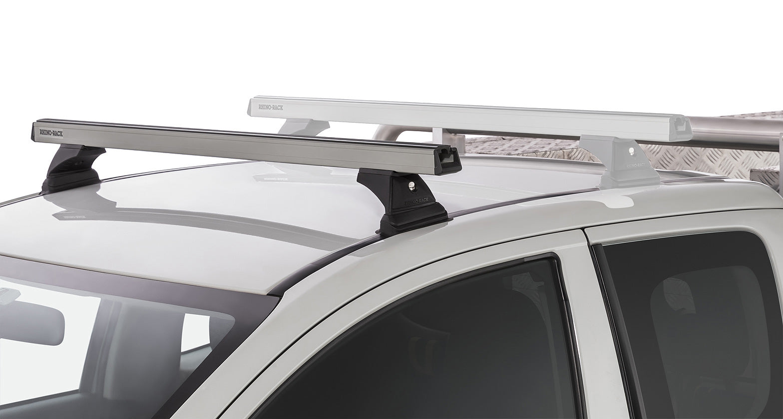 Heavy Duty Rlt600 Ditch Mount Silver 1 Bar Roof Rack (Front)