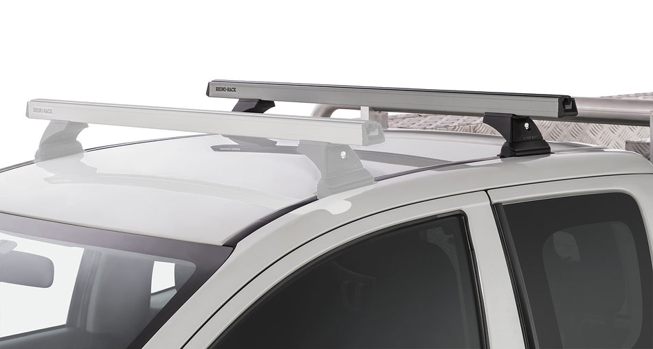 Heavy Duty Rlt600 Ditch Mount Silver 1 Bar Roof Rack (Rear)