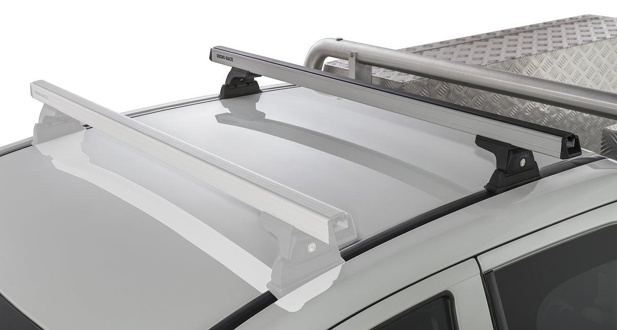 Heavy Duty Rlt600 Ditch Mount Silver 1 Bar Roof Rack (Rear)