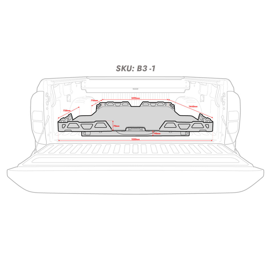 Hsp Loadslide – Mazda Bt-50 Dual Cab Without Tub Liner