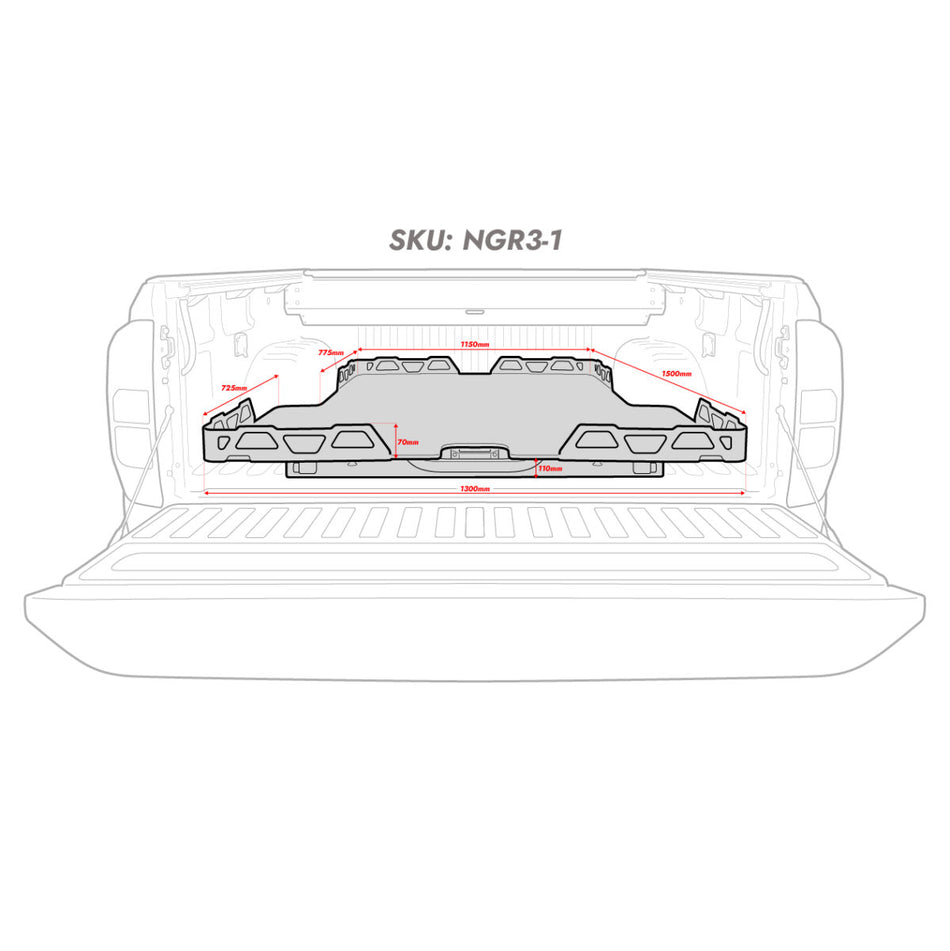 Hsp Loadslide – Ford Next Gen Ranger/Raptor Dual Cab (Without Liner)