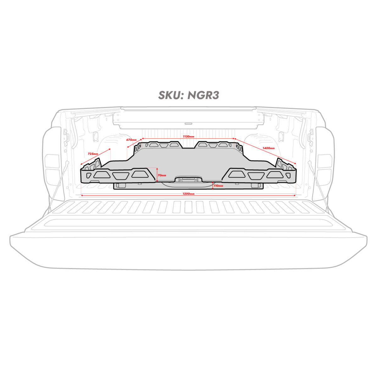 Hsp Loadslide – Ford Next Gen Ranger Dual Cab (Suits Liner)