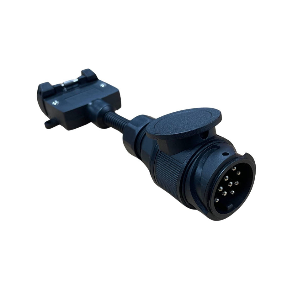 13 Pin Round Euro (Vehicle Side) to 7 Pin Flat (Trailer Side) Adaptor