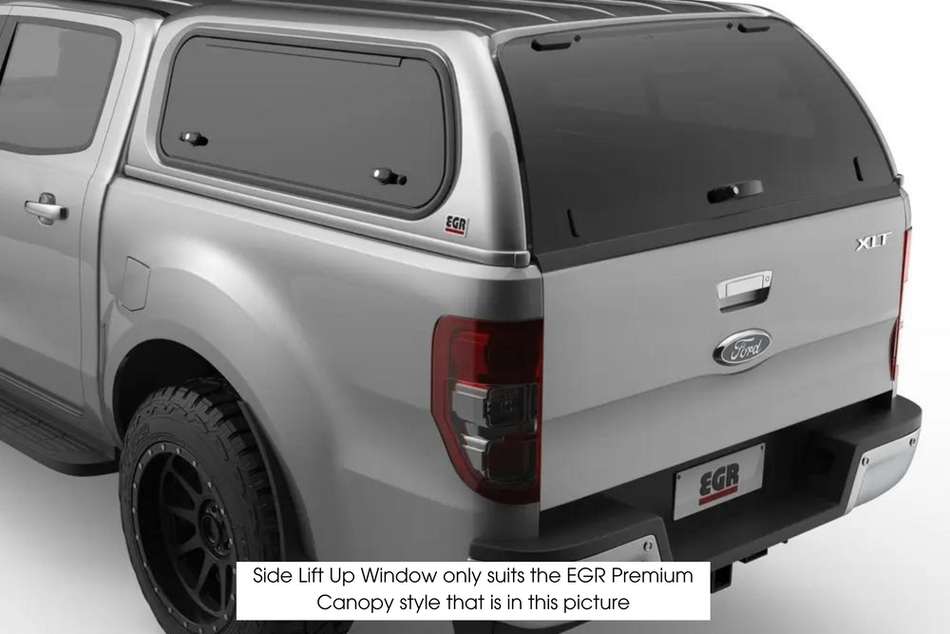 EGR Premium Canopy - Passenger Side Lift Up Window