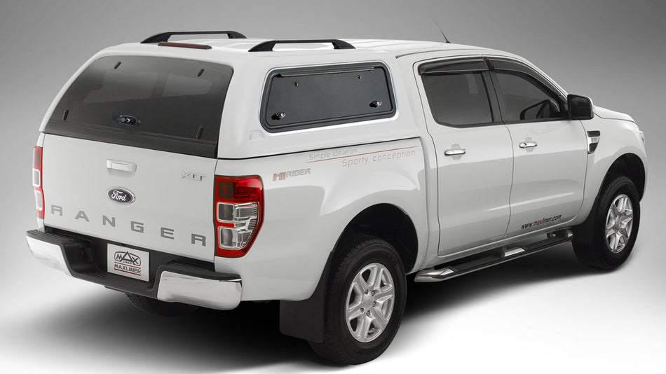 MAXTOP Canopy for Ford Ranger DC 2016+ - Side Lift-Up Windows -Painted