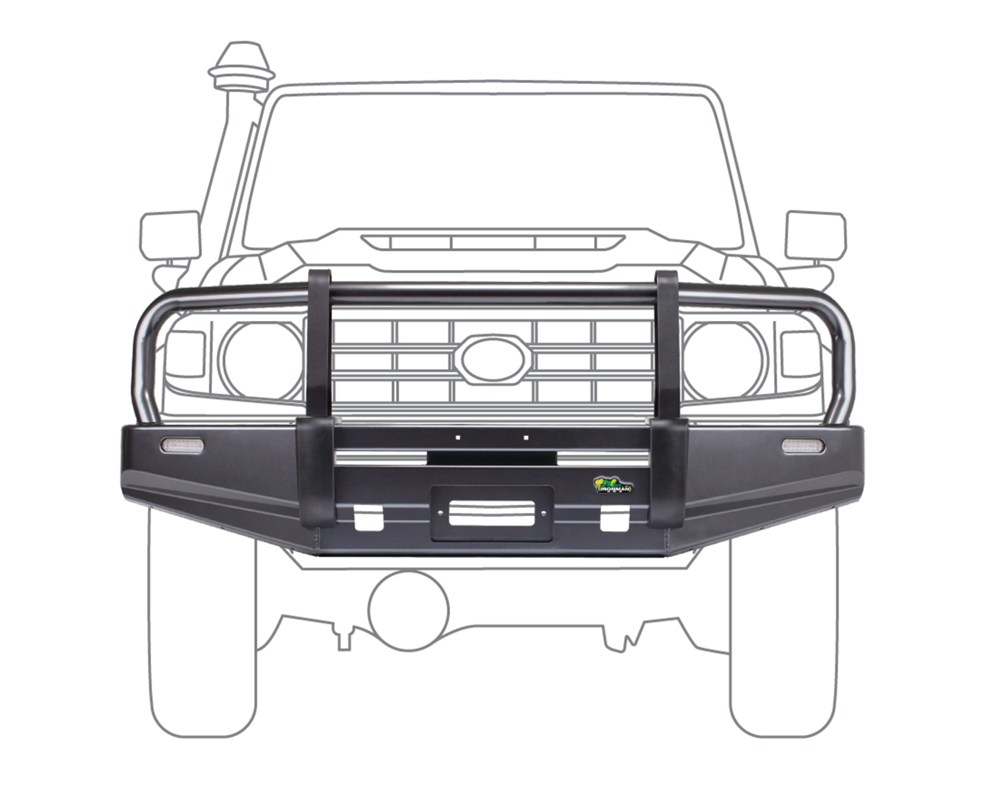 Commercial Bull Bar – Bars N Racks