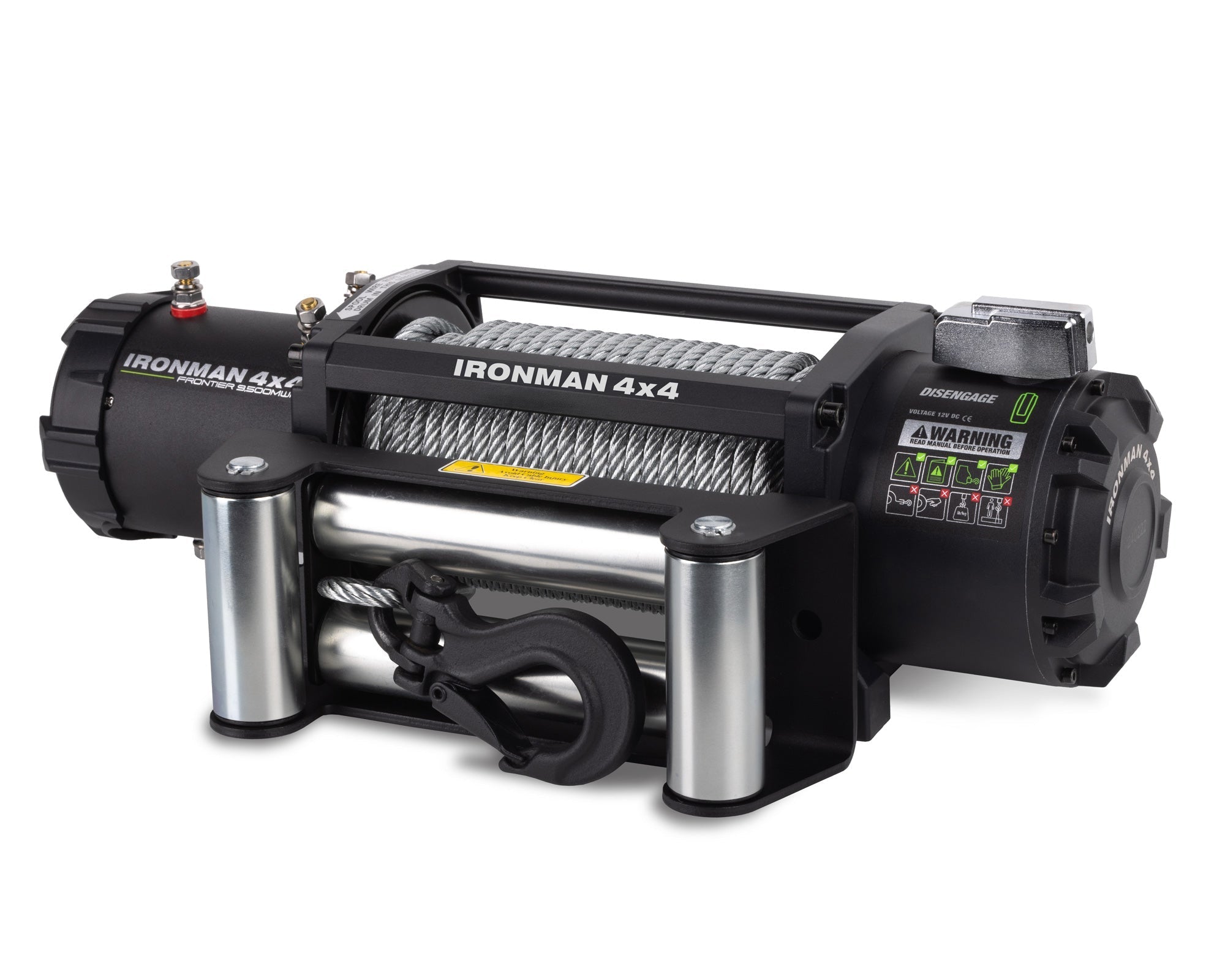Frontier 12,000lb Wire Winch – Bars N Racks