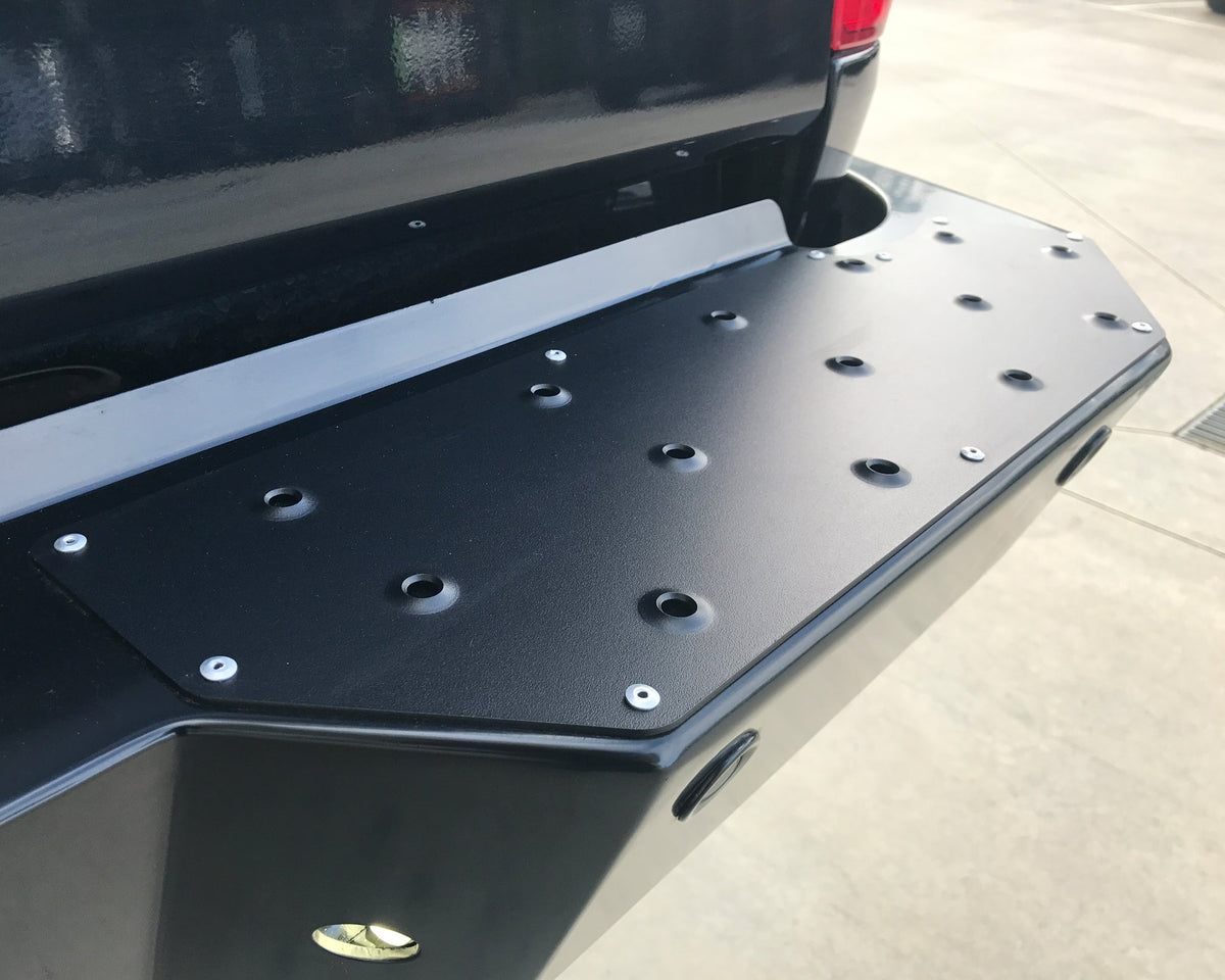 (RTBPLATE002) REAR PROTECTION BAR TREAD PLATE – Bars N Racks