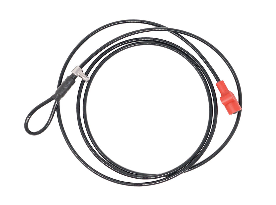 Coiled SKS cable with its end loops