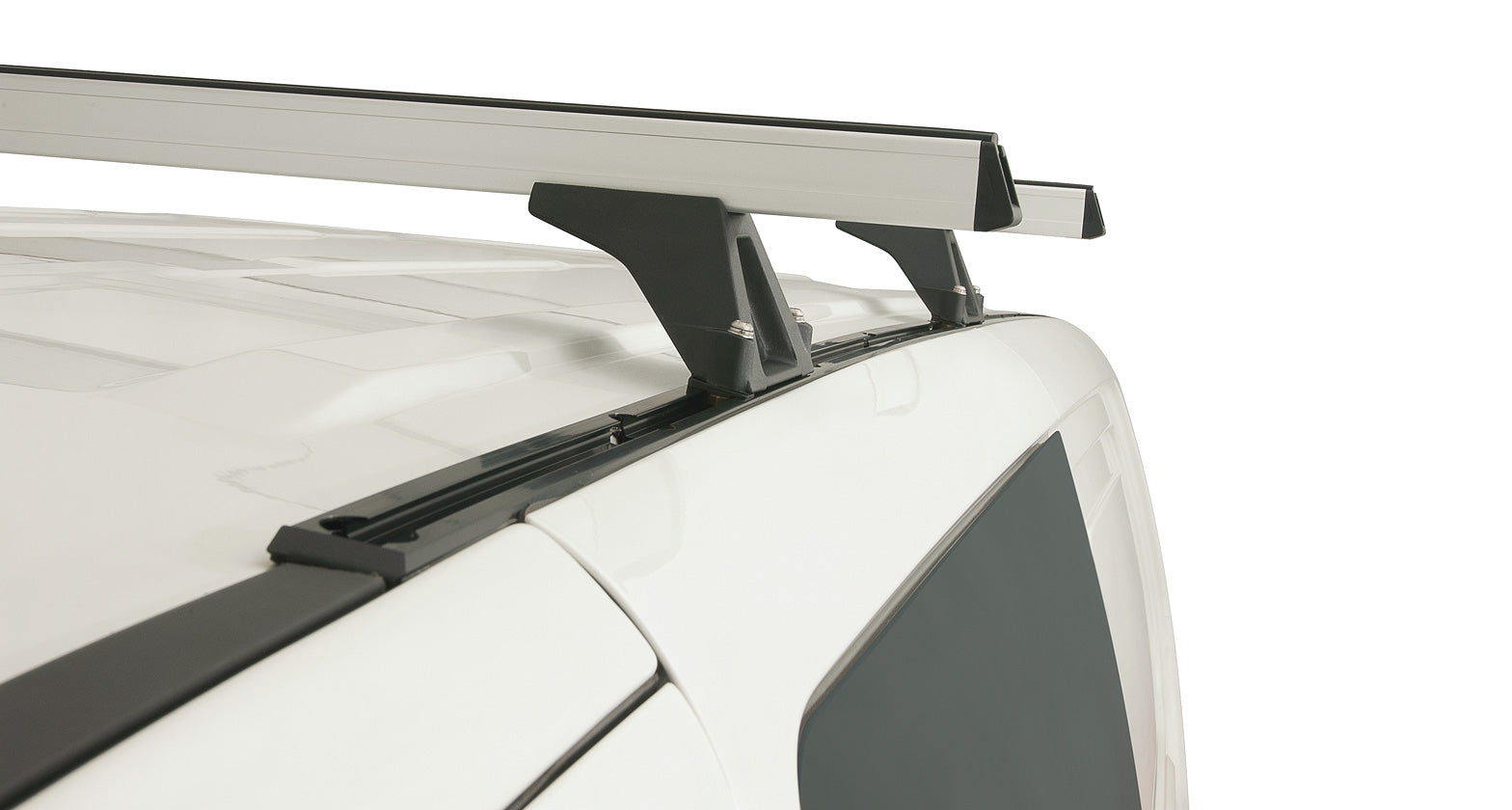 Heavy Duty Rltf Silver Trackmount 2 Bar Roof Rack