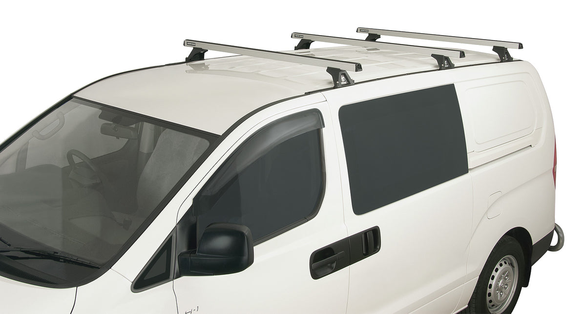 Heavy Duty Rltf Trackmount Silver 3 Bar Roof Rack