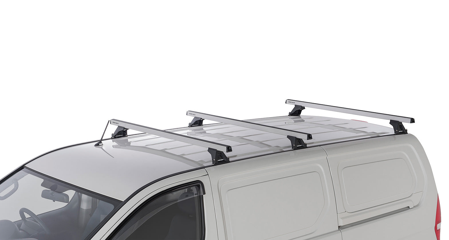 Heavy Duty Rltf Silver 3 Bar Roof Rack