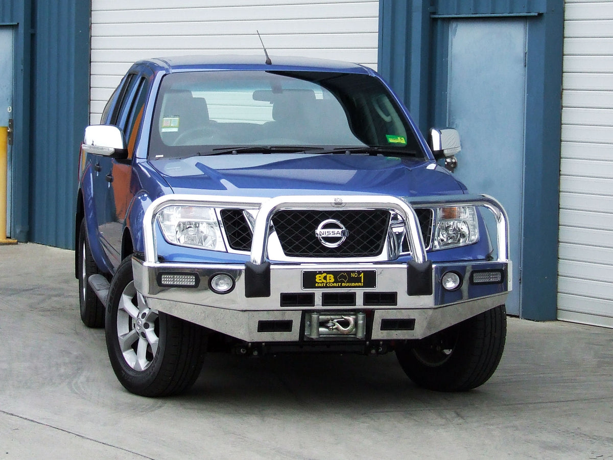 Nissan Navara D40 Winch Bullbar With Bumper Lights (12/11 To 03/15)