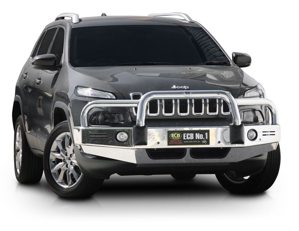 Jeep Cherokee Kl Bullbar With Bumper Lights (06/14 To 12/18)