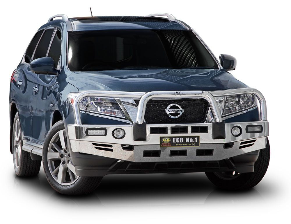 Nissan Pathfinder R52 Bullbar With Bumper Lights (10/13 To 11/16)