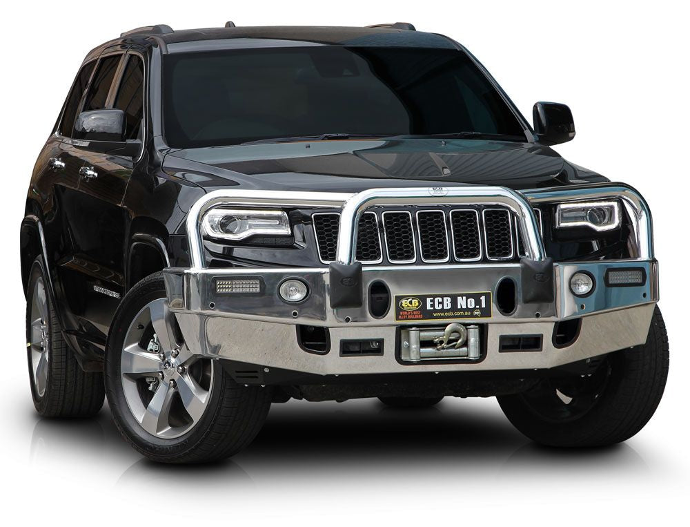 Jeep Grand Cherokee My14 Limited Winch Bullbar With Bumper Lights (06/13 To 03/17)