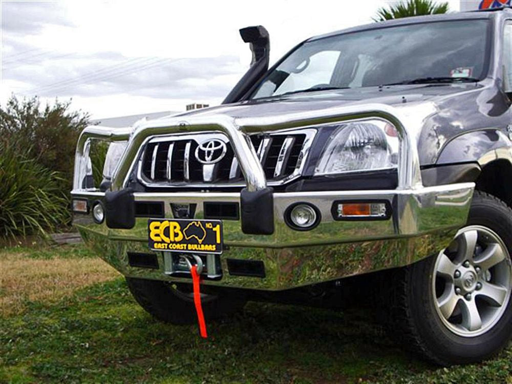 Toyota Prado 120 Series Bullbar Winch Compatible With Bumper Lights (03/03 To 10/09)