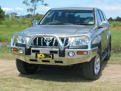 Toyota Prado 120 Series Bullbar With Bumper Lights (03/03 To 10/09)