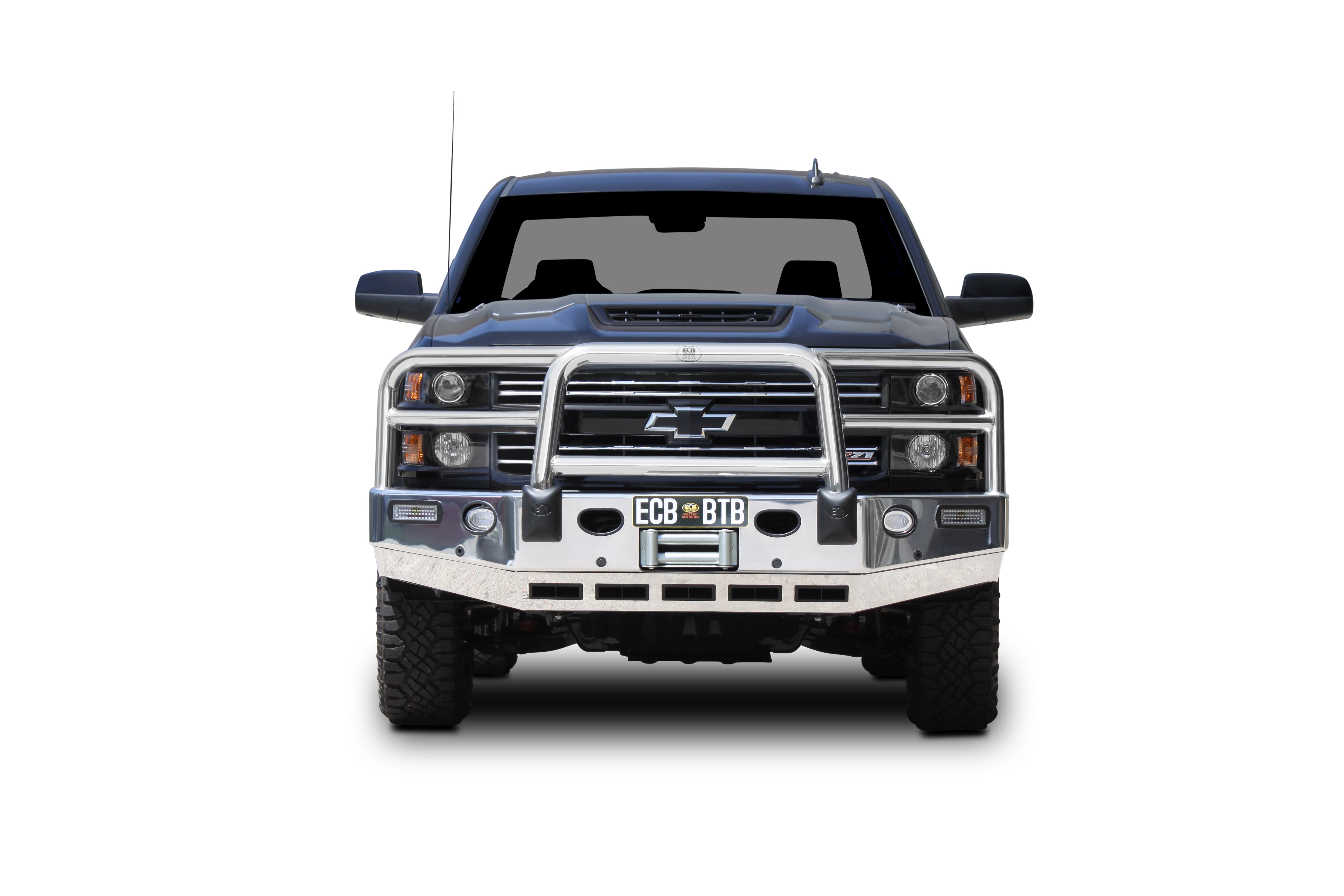 Chevrolet Silverado 2500Hd Hsv Winch Bullbar With Bumper Lights (04/18 To 07/21)