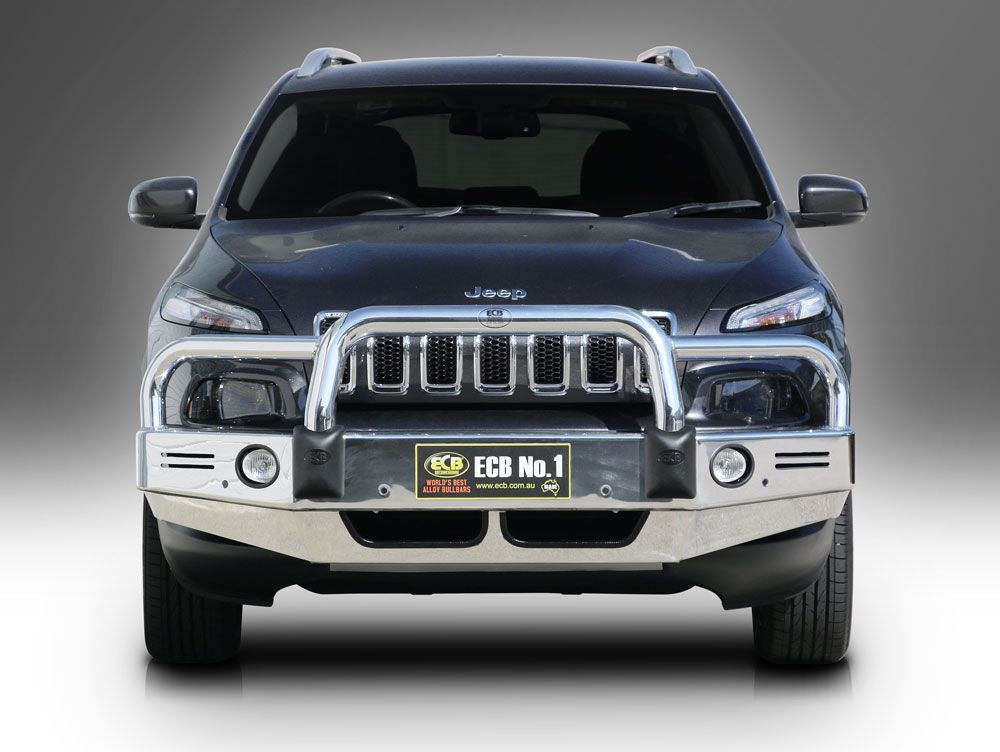 Jeep Cherokee Kl Bullbar With Bumper Lights (06/14 To 12/18)