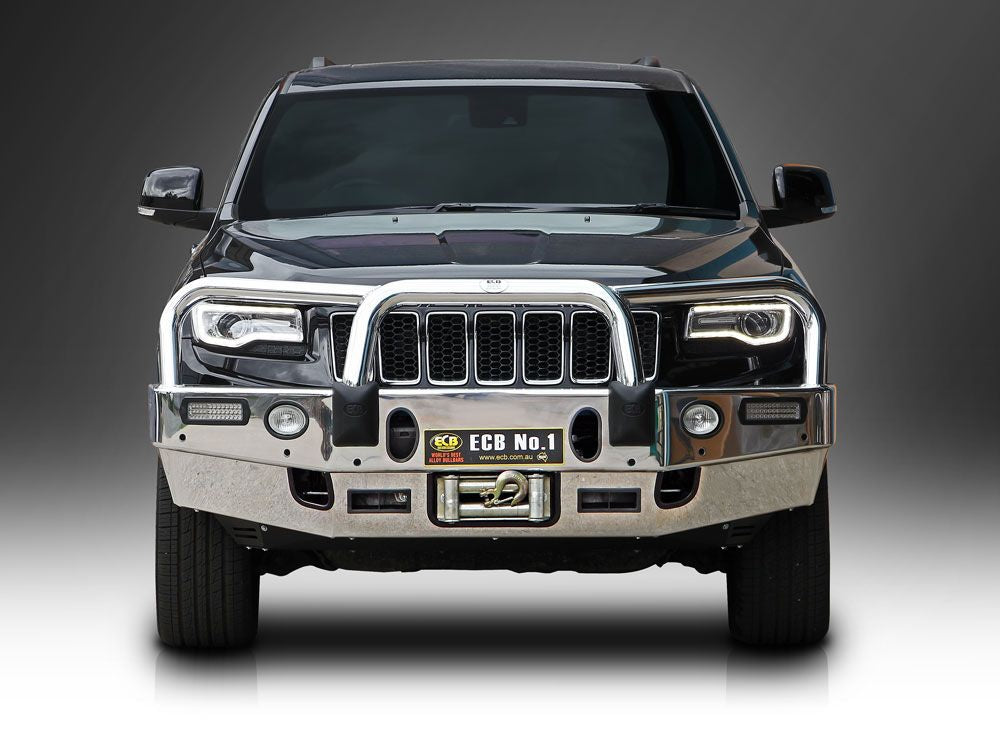 Jeep Grand Cherokee My14 Limited Winch Bullbar With Bumper Lights (06/13 To 03/17)