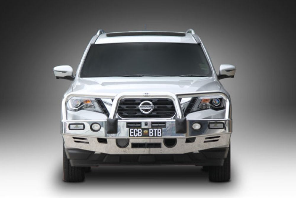 Nissan Pathfinder R52 Series 2 & 3 Bullbar With Bumper Lights (12/16 To 06/22)