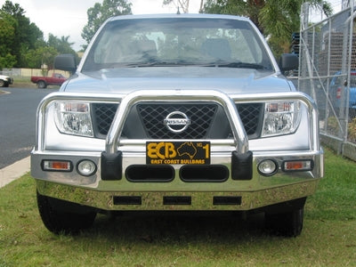 Nissan Navara D40 Bullbar With Bumper Lights (/05 To 03/15)