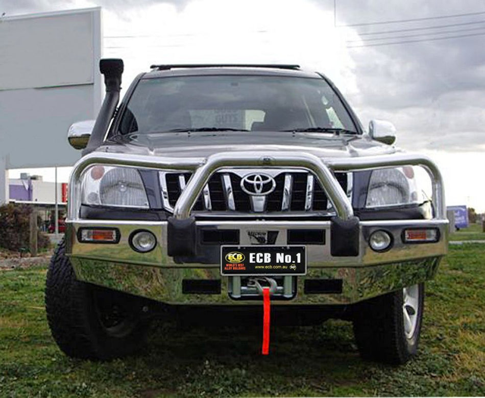 Toyota Prado 120 Series Bullbar Winch Compatible With Bumper Lights (03/03 To 10/09)