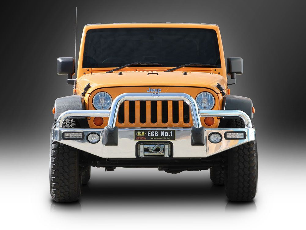 Jeep Wrangler Jk Winch Bullbar With Bumper Lights (/08 To 04/18)