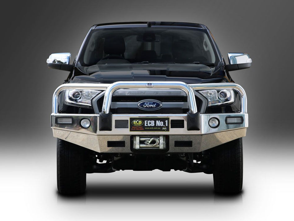 Ford Ranger Px Mkii Winch Bullbar With Bumper Lights (07/15 To 08/18)