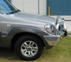 Hyundai Terracan Bullbar With Bumper Lights (11/01 To 06)