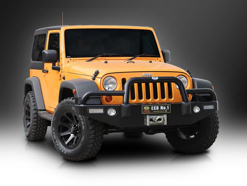 Jeep Wrangler Jk Winch Bullbar With Bumper Lights (/08 To 04/18)