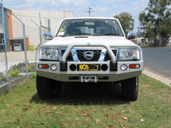 Nissan Patrol Gu Y61 Winch Bullbar With Bumper Lights (10/04 To 04/16)